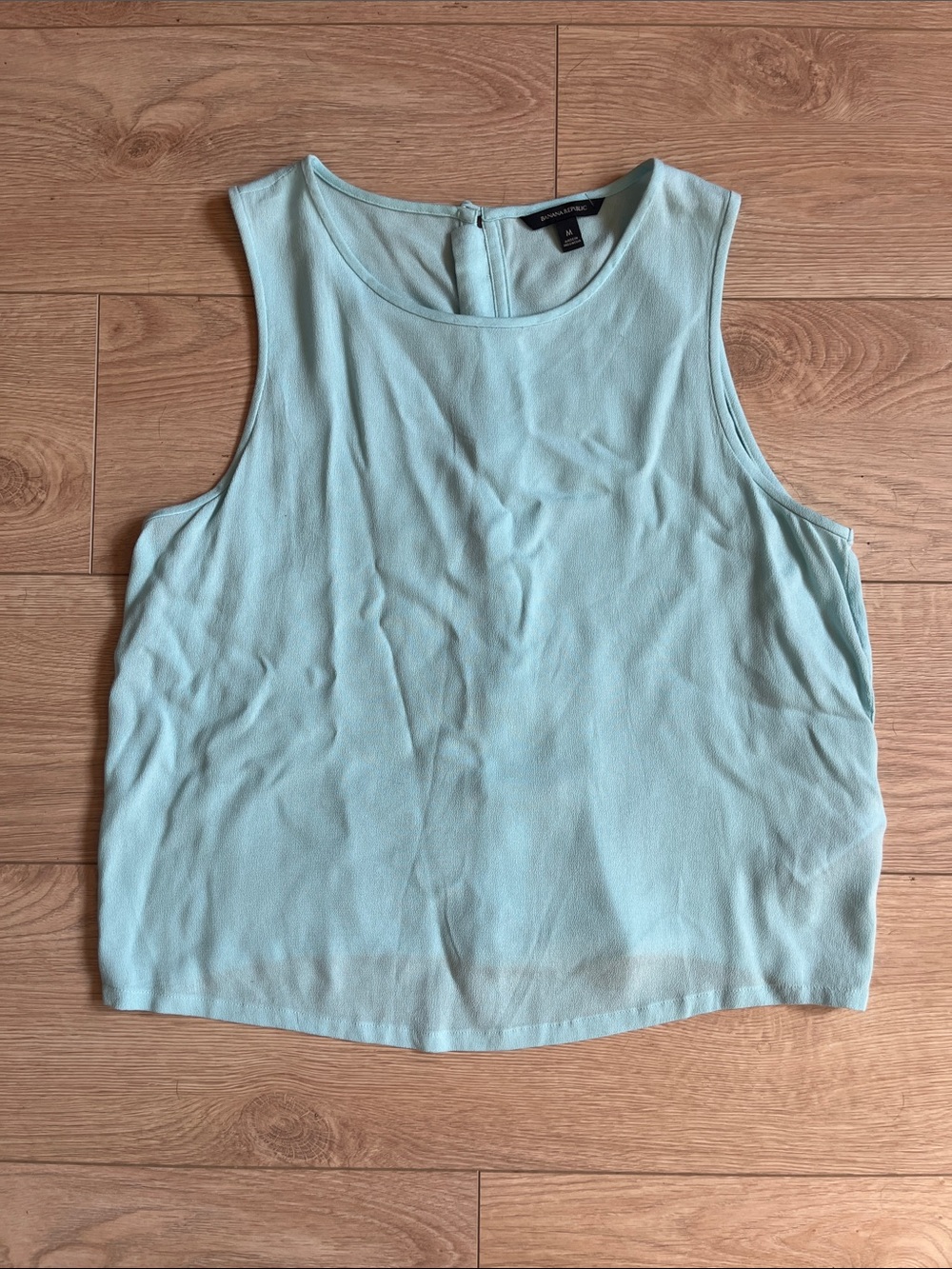 Banana Republic Pale Aqua Crewneck Tank
